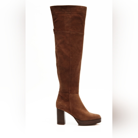 NWB FREE PEOPLE suede echo platform over the knee boot - Picture 5 of 15